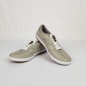 Keds Ortholite gray leather sneakers size 7.5